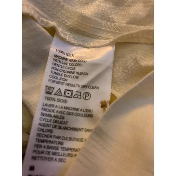 Tommy Bahama Silk Hawaiian Jacquard‎ Off-White Tropical Palm Leaves XL - Picture 7 of 7